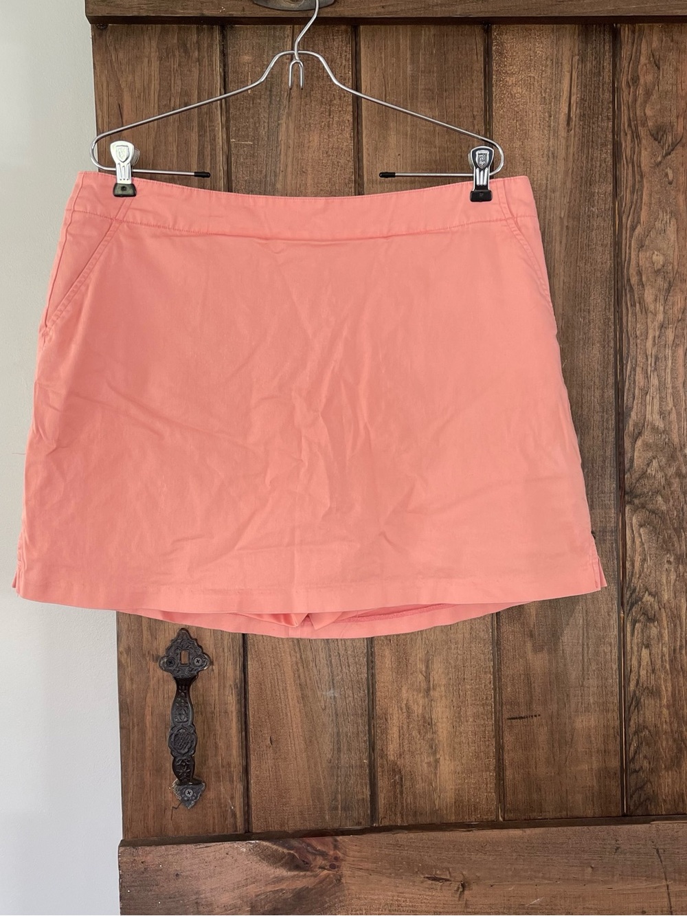 Lady Hagen Coral Cotton Blend Skort Golf Tennis Pickleball Skirt Size 14